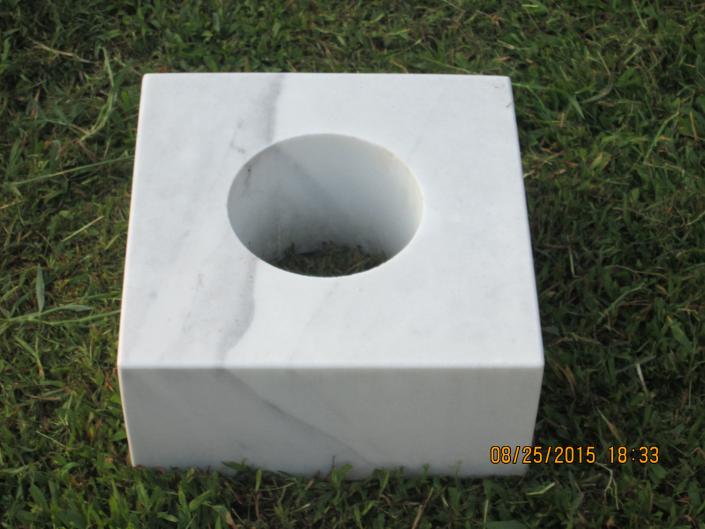 Marble flower pot holder